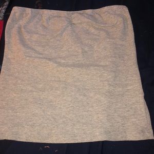 small grey tube top